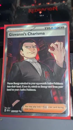 Pokemon TCG - Giovanni's Charisma - SV: Scarlet & Violet 151 197/165 Ultra Rare - Image 1