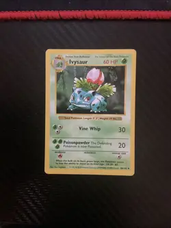 Pokemon TCG Base Set (Shadowless) #30/102 Ivysaur LP - Image 1