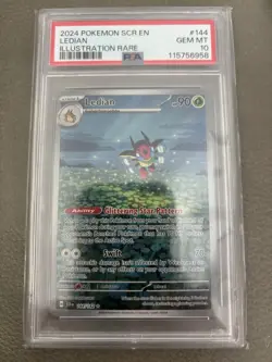 2024 Pokemon SCR EN Ledian 144/142 Illustration Rare PSA 10 Gem Mt - Image 1