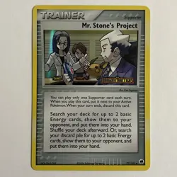 Pokemon TCG Mr. Stone's Project EX Dragon Frontiers 77/101 Stamped Reverse Holo! - Image 1