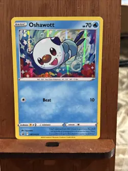 Pokemon TCG Oshawott Sword & Shield SWSH222 Holo Promo Cosmos Holo Rare Promo - Image 1