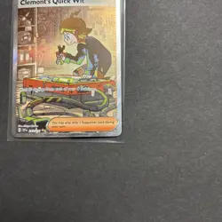 Clemonts Quick Wit 243/191 Special Illustrator Rare Surging Sparks Pokemon NM - Image 5