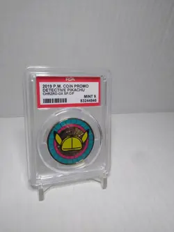 Detective Pikachu 2019 Pokemon Movie Promo Coin PSA 9 - Image 2