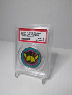 Detective Pikachu 2019 Pokemon Movie Promo Coin PSA 9 - Image 3