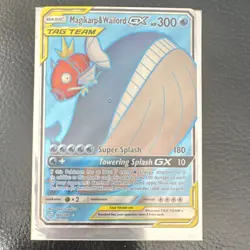 Pokemon Magikarp & Wailord GX Full Art TAG TEAM Ultra Rare Holo 160/181 - Image 1