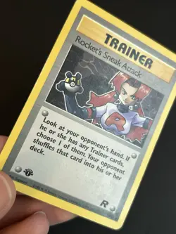 Pokemon TCG Rocket's Sneak Attack 72/82 Team Rocket 1st Edition HP - Image 3