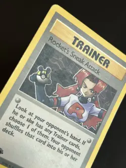 Pokemon TCG Rocket's Sneak Attack 72/82 Team Rocket 1st Edition HP - Image 5