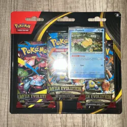 Pokemon TCG Mega Evolution Triple Pack Blister Pysduck SEALED✅ - Image 1