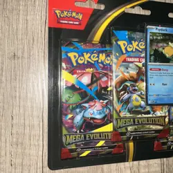 Pokemon TCG Mega Evolution Triple Pack Blister Pysduck SEALED✅ - Image 2