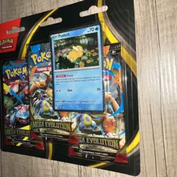 Pokemon TCG Mega Evolution Triple Pack Blister Pysduck SEALED✅ - Image 3