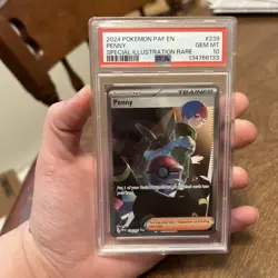 Pokemon TCG Penny Paldean Fates Trainer 239/091 Special Illustration Rare PSA 10 - Image 1