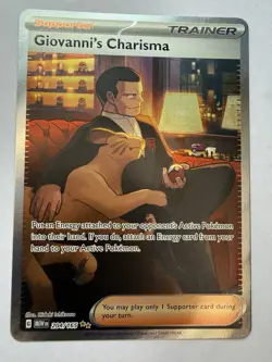 Giovanni's Charisma 204/165 | Holo SIR | Scarlet & Violet-151 | NM | Pokemon TCG - Image 1