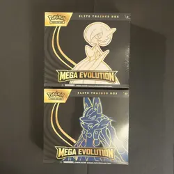 Pokemon Mega Evolution Elite Trainer Box ETB Set of 2 Sealed Lucario & Gardevoir - Image 1