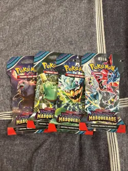 Pokemon Twilight Masquerade Sleeved Booster x 4 Art Set - Image 1