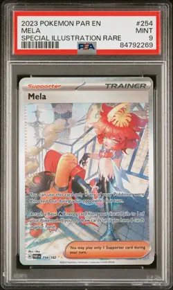 2023 Pokemon Par En-Paradox Rift #254 Mela Special Illustration Rare PSA 9 - Image 1
