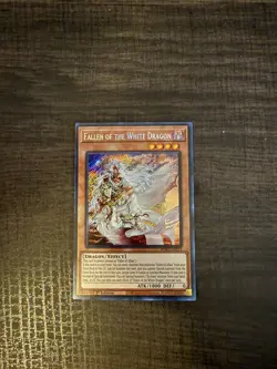 Yugioh! 1x Fallen of the White Dragon BPRO-EN024 Secret Rare 1st Ed NM - Image 1