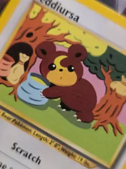 Teddiursa 65/75 Neo Discovery Common Pokemon Card - Image 2