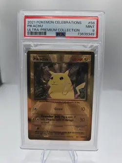 Pokemon PSA 9 Pikachu #58 Metal Card Celebrations Ultra Premium Collection ENG - Image 1