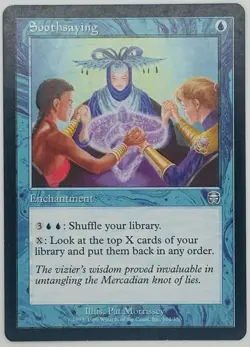 MTG Soothsaying Mercadian Masques Regular - Image 1