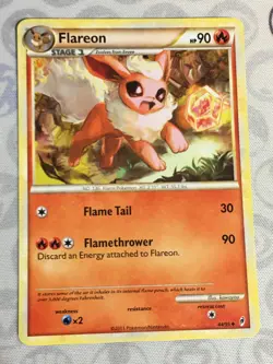 D1408 POKEMON TCG CALL OF LEGENDS FLAREON 44 MP UNCOMMON - Image 1