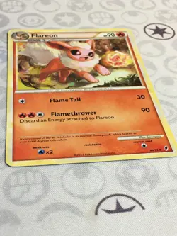D1408 POKEMON TCG CALL OF LEGENDS FLAREON 44 MP UNCOMMON - Image 2