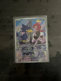 Pokemon TCG Destined Rivals Team Rocket’s Murkrow 200/182 Near Mint Holo - Image 1