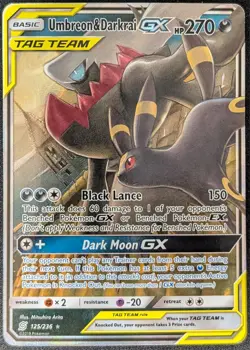 Umbreon & Darkrai GX - 125/236 - NM - Sun & Moon: Unified Minds - Pokemon TCG - Image 1