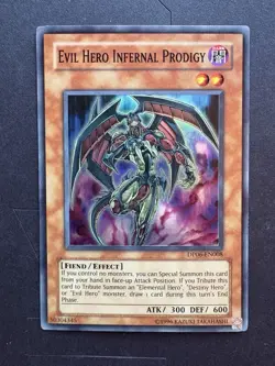 Yu-Gi-Oh! 1st Edition Evil Hero Infernal Prodigy DP06-EN008 LP - Image 1