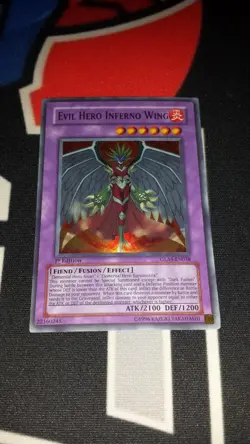 1X EVIL HERO INFERNO WING GLAS-EN038 ULTRA 1ST NEAR MINT YUGIOH - Image 1