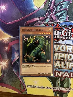 (EY) Thunder Dragon HISU-EN046 Hidden Summoners 1st Edition VLP - Image 1