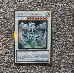 YuGiOh Stardust Dragon GLD3-EN037 Gold Series 3 Gold Rare Limited Ed - Image 1