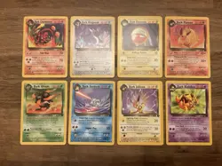 Pokemon Team Rocket 2000 Complete Set Of Common & Uncommon Cards NM-LP - Image 2