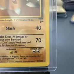 Pokemon TCG Dugtrio Base Set 2 Unlimited Rare Card 23/130 LP - Image 4