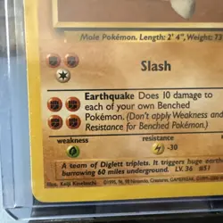 Pokemon TCG Dugtrio Base Set 2 Unlimited Rare Card 23/130 LP - Image 5