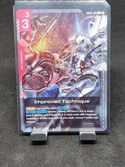 Improved Technique Gundam Card Game Steel Requiem Rare GD03-109 tcg english - Image 1