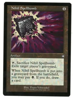 MTG Nihil Spellbomb Retro Frame Brothers War Magic The Gathering TCG - Image 1