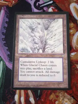 Glacial Chasm - MTG - Ice Age - ICE - NM - Image 1
