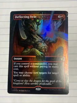 Deflecting Swat (Borderless) Commander Masters Foil - Image 1