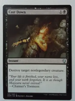Cast Down *Uncommon* Magic MtG x1 Dominaria - Image 1
