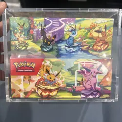 Pokemon TCG Prismatic Evolutions Mini Tin with acrylic case sealed - Image 1