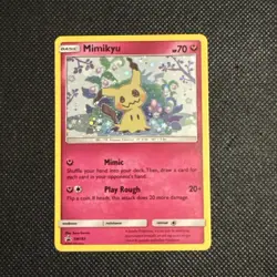 Pokemon Mimikyu TCG Sun Moon SM163 Holo Rare Black Star Promo - Image 1