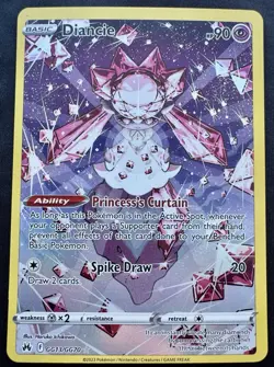 Diancie GG13/GG70 Pokemon TCG Crown Zenith: Galarian Gallery Holo Full Art - Image 1