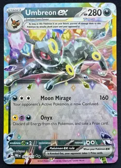 Umbreon ex 060/131 Pokemon TCG Prismatic Evolutions Double Rare Holo - Image 1