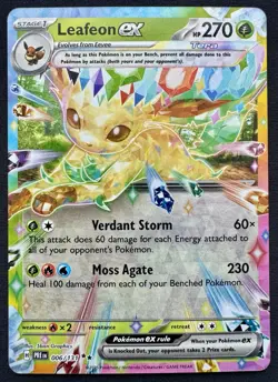 Leafeon ex 006/131 Sv: Prismatic Evolutions Pokemon TCG Double Rare Holo - Image 1