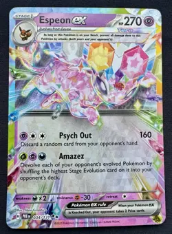 Espeon ex Double Rare Pokemon TCG SV: Prismatic Evolutions 034/131 Holo - Image 1
