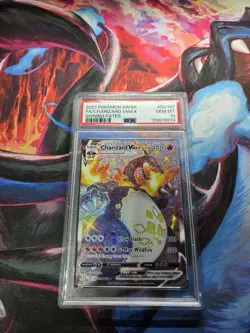 Pokemon Charizard VMAX SV107/SV122 Shining Fates Full Art Holo PSA 10 - Image 1