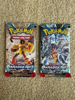 NEW, FACTORY SEALED Pokemon 2023 SCARLET & VIOLET PARADOX RIFT 2 BOOSTER PACKS! - Image 1