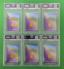 POKEMON 1998 KFC CARD GAME SET OF 6 WITH CHARIZARD & PIKACHU ALL PSA 10'S - Image 2