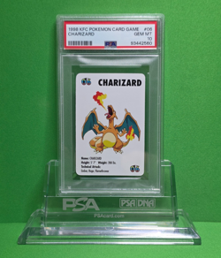 POKEMON 1998 KFC CARD GAME SET OF 6 WITH CHARIZARD & PIKACHU ALL PSA 10'S - Image 5