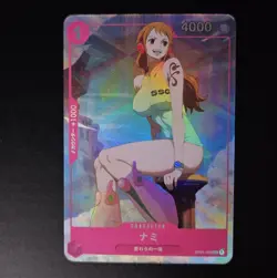 Custom Nami Goddess Textured Waifu Card Holo One Piece CCG - Image 1